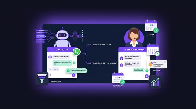 Chatbot vs atención humana y cuándo usar cada uno en tu negocio